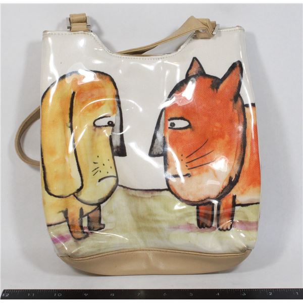 RARE FRANK RENLIE PRINT TOTE BAG
