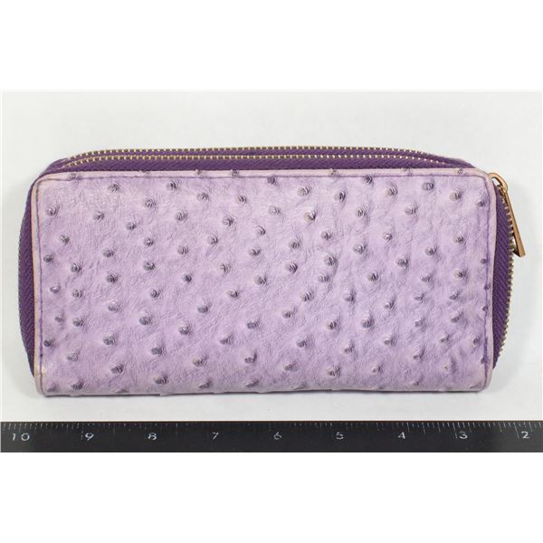 PURPLE OSTRICH WALLET