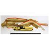 Image 1 : RAINBOW LEASH WITH LARGE YELLOW COLLAR