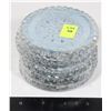 Image 1 : VINTAGE COASTER SET - CLEAR CUT GLASS
