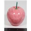 Image 1 : VINTAGE CARVED MARBLE PINK PAPERWEIGHT