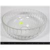 Image 1 : VINTAGE CLEAR GLASS PRESSED SPIRAL SWIRL PATTERN C