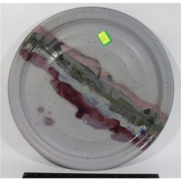 BEAUTIFUL + XL GLAZED POTTERY 14.75" DIAMETER PLA