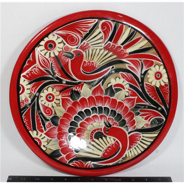 DECORATIVE TERRACOTTA CHARGER PLATE