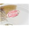 Image 2 : ENESCO AMBER GLASS BUD VASE WITH SCALLOPED EDGE