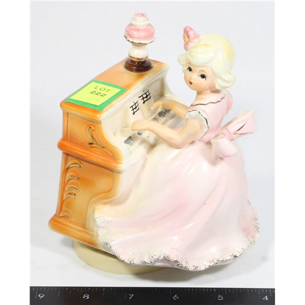 VINTAGE JOSEF ORIGINALS CERAMIC REVOLVING MUSIC BO