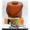 Image 1 : LEATHER LOOK ICE BUCKET