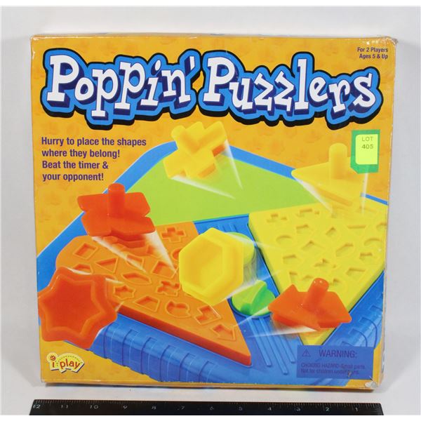 POPPIN' PUZZLERS GAME