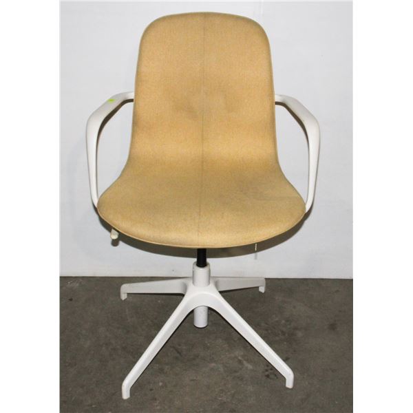 YELLOW AND WHITE IKEA CHAIR