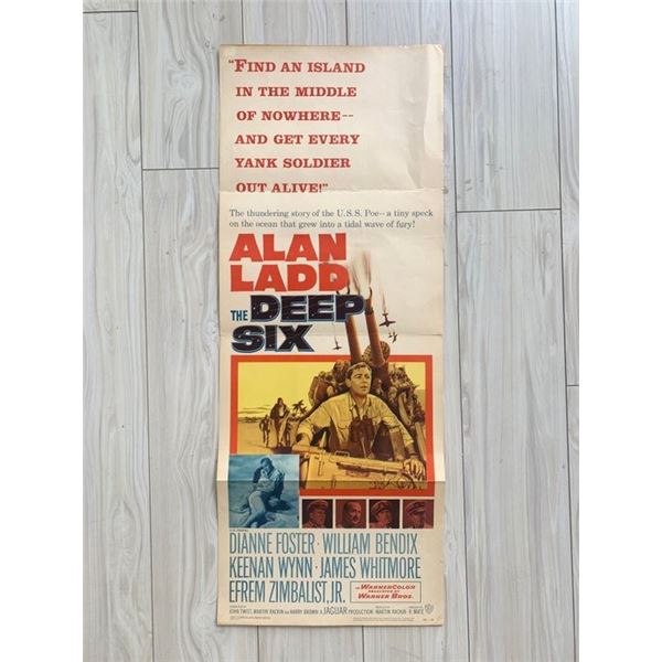 The Deep Six original 1958 vintage movie poster