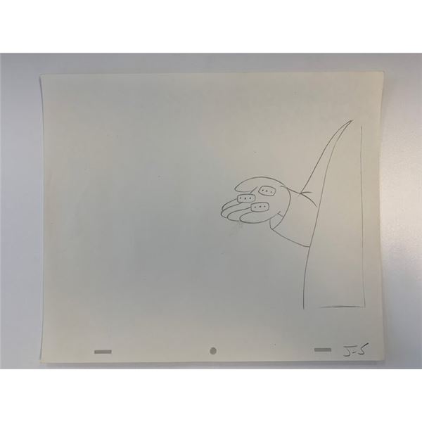The Flintstones original hand drawn artwork for cartoon