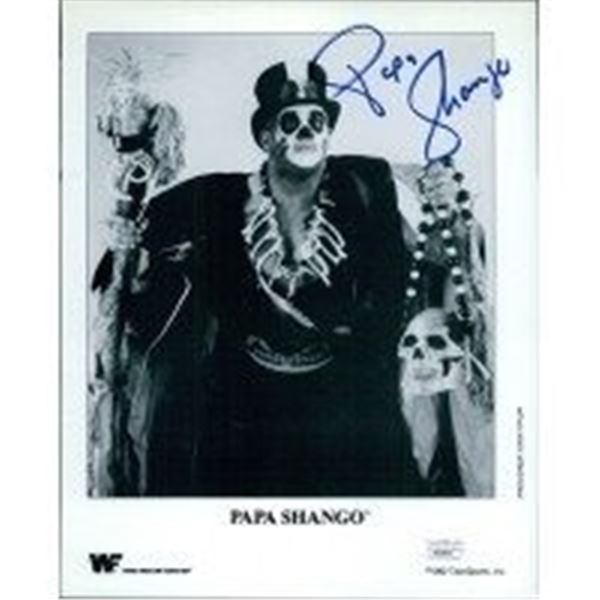 Wrestler Papa Shango Signed Photo