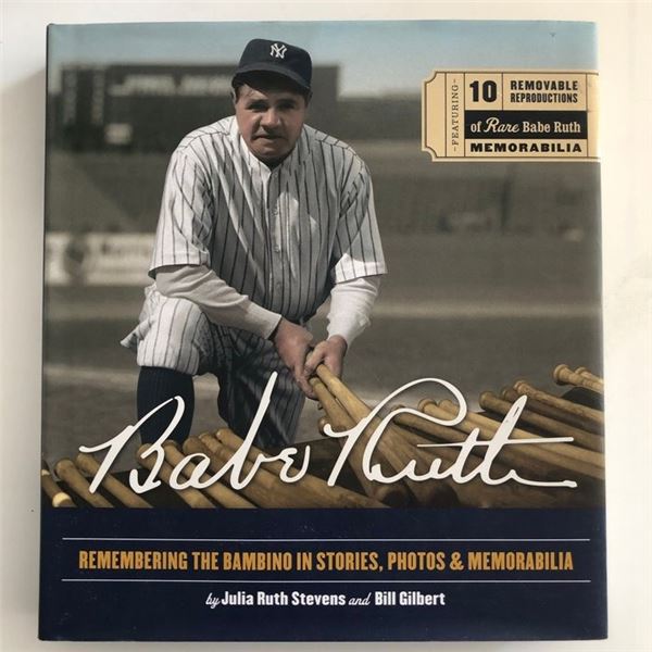 Babe Ruth: Remembering the Bambino in Stories signed book. GFA Authenticated