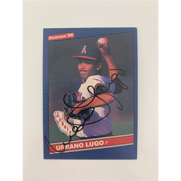 Urbano Lugo signed baseball card