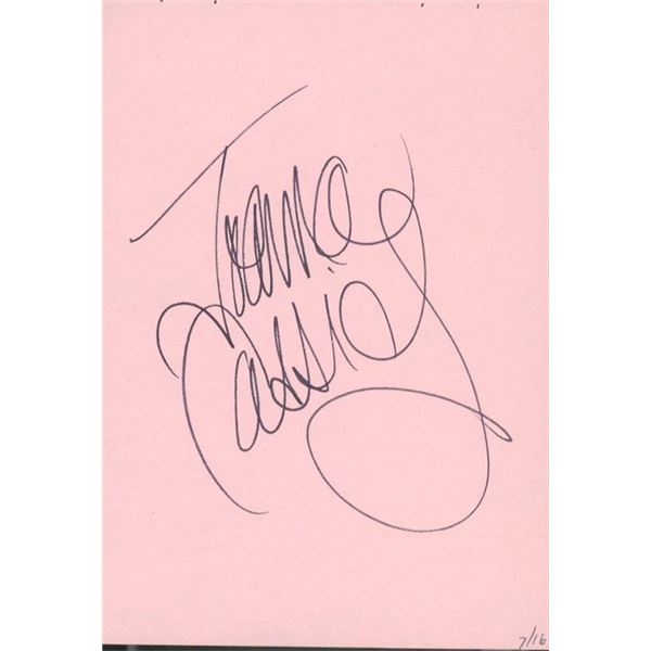 Who Framed Roger Rabbit Joanna Cassidy original signature