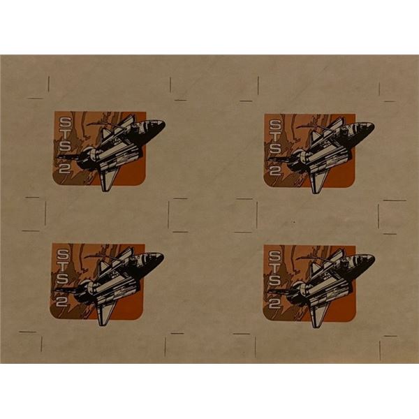 1981 STS-2 NASA second flight Columbia Space Shuttle Transportation vintage decal