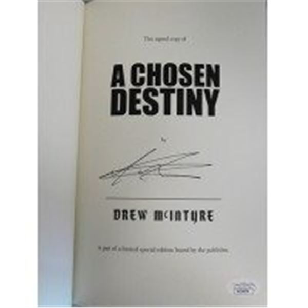 Drew McIntyre A Chosen Destiny Signed Book