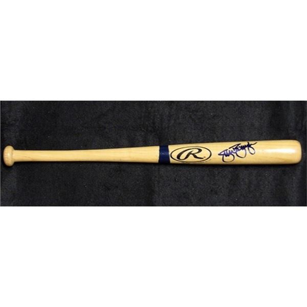Tampa Bay Devil Rays Sean Burroughs Signed Mini Bat JSA Authenticated