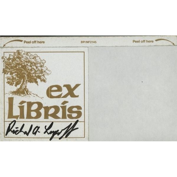Richard Lupoff signed bookplate