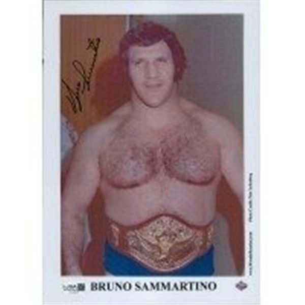 WWF WWE Bruno Sammartino Signed Photo
