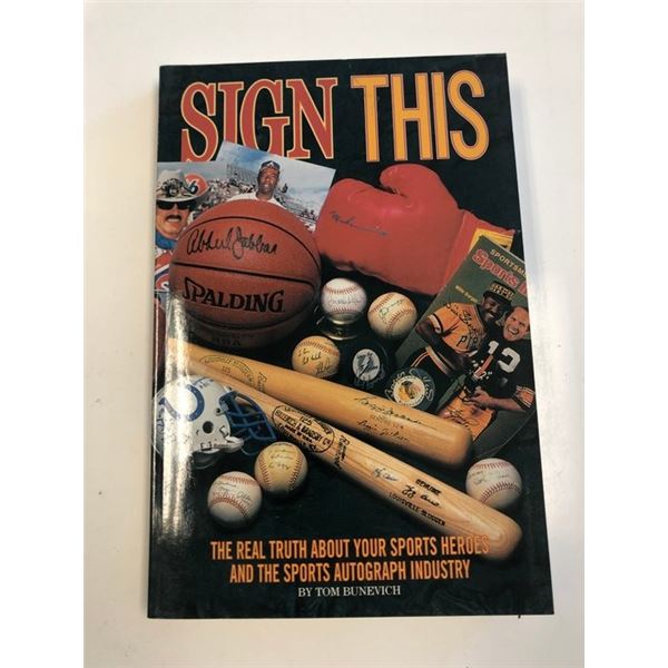 Tom Bunevich signed book