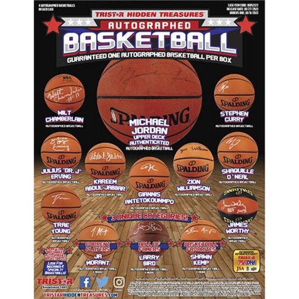 Tristar Hidden Treasures 2021 Signed Basketball Box