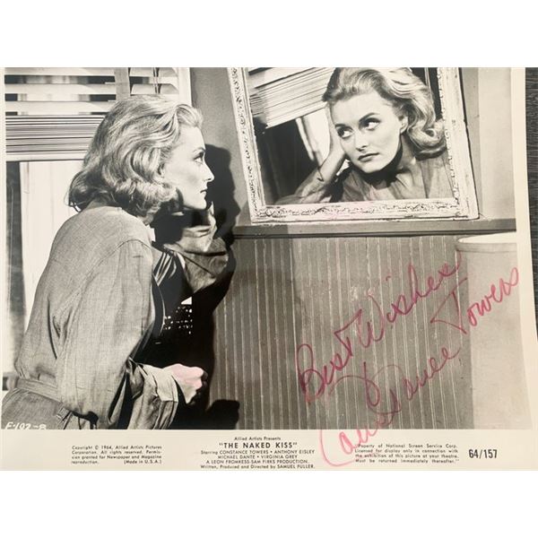 The Naked Kiss Constance Towers signed photo