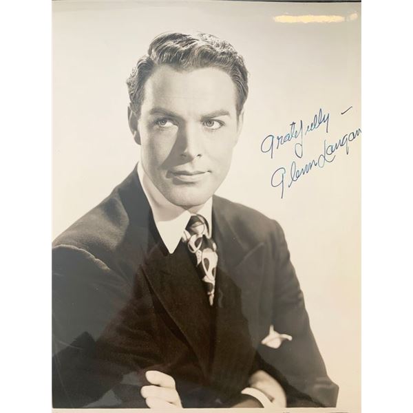 The Big Chase Glenn Langan signed photo