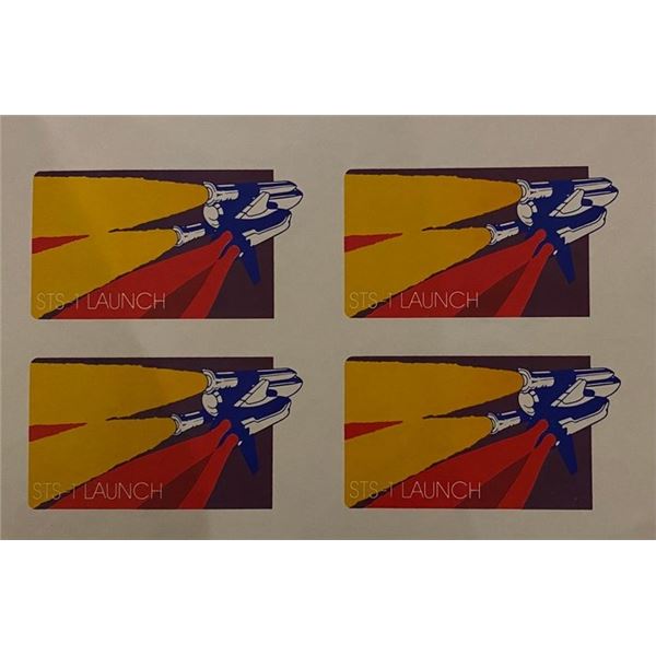 1981 STS-1 NASA Columbia Space Shuttle Transportation vintage decal