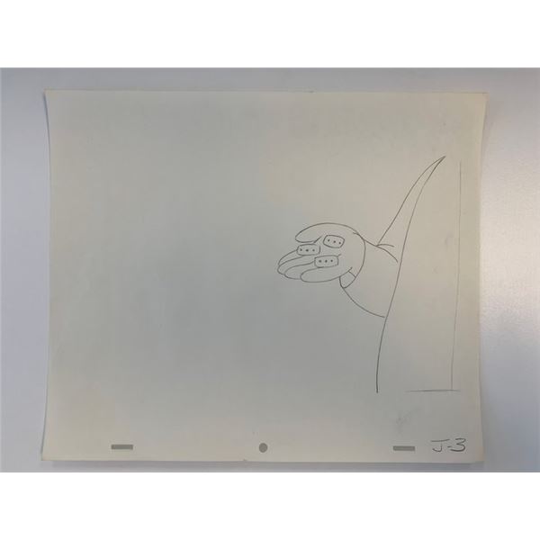 The Flintstones original hand drawn artwork for cartoon