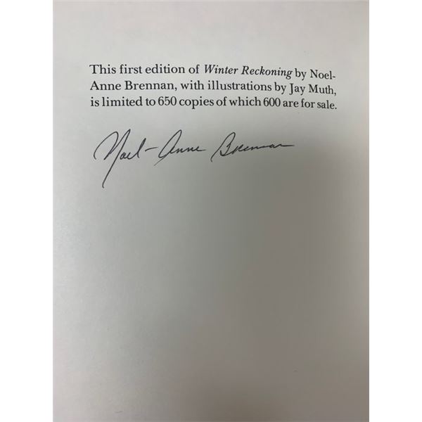 Winter Reckoning signed book
