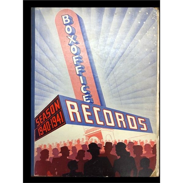 Box Office Records Season 1940 - 1941 vintage hardcover book