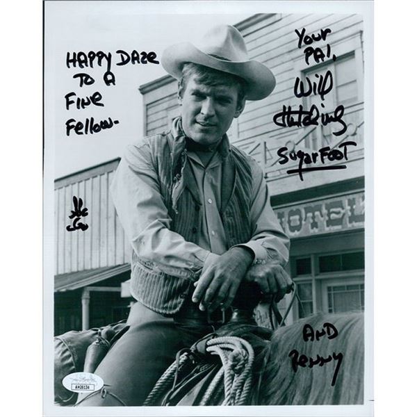 Sugarfoot Actor Will Hutchins Signed Photo JSA Authenticated