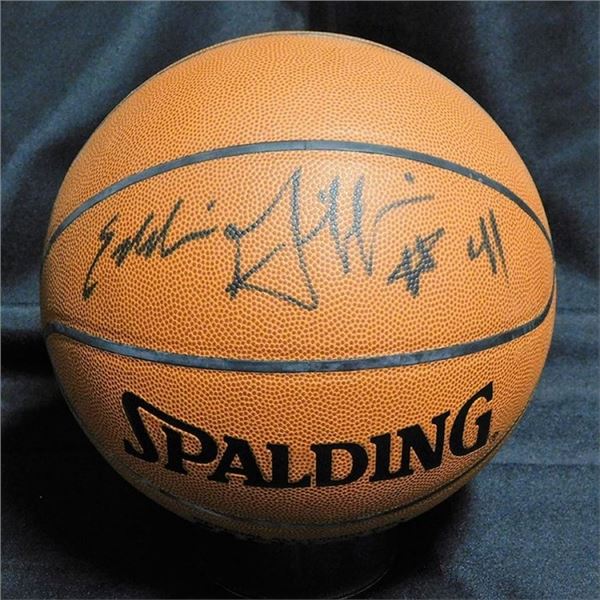 Houston Rockets Eddie Griffin Signed Basketball JSA Authenticated