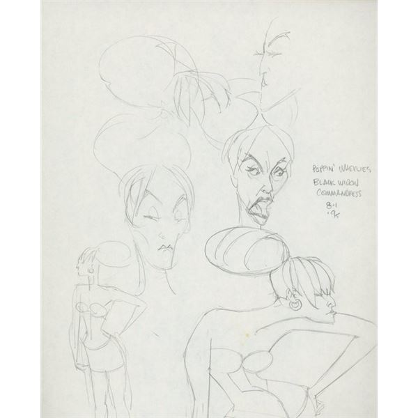 Marvel Artist Tony Salmons original signed sketch