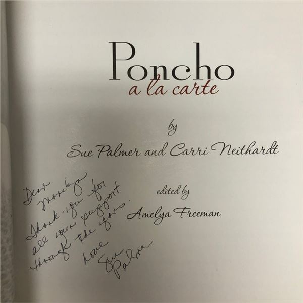 Poncho A La Carte signed book