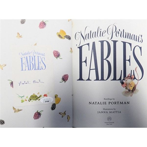 Star Wars Natalie Portman Signed Fables 1st Ed Hardcover Book JSA Authenticated