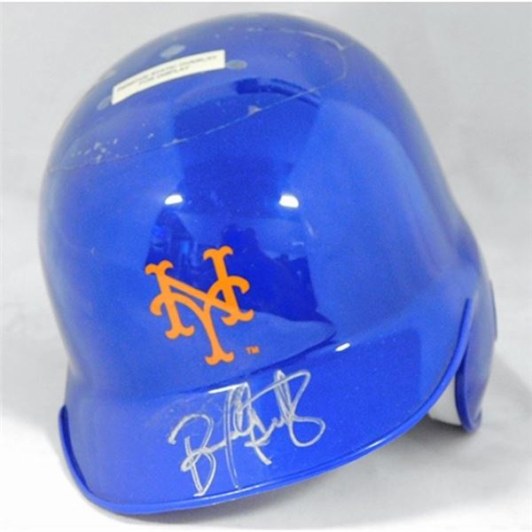 New York Mets Bernard Gilkey Signed Mini Helmet JSA Authenticated