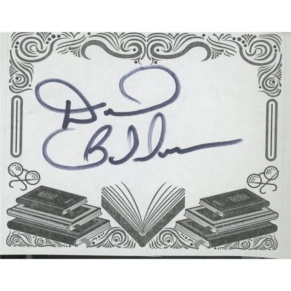 Suspense Novelist David Baldacci signed bookplate
