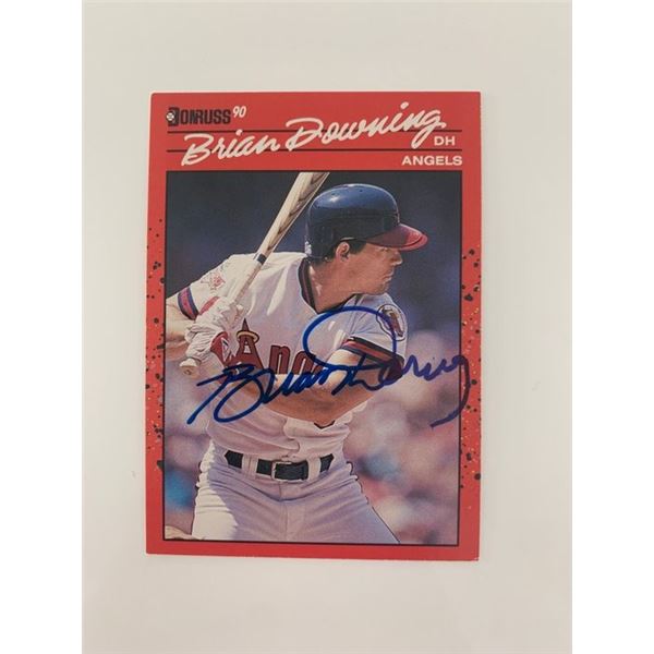 Brian Downing signed baseball card