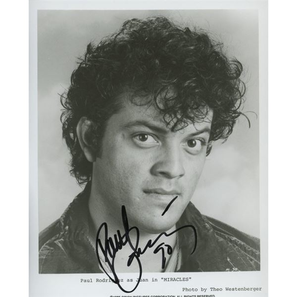 Miracles Paul Rodriguez signed movie photo