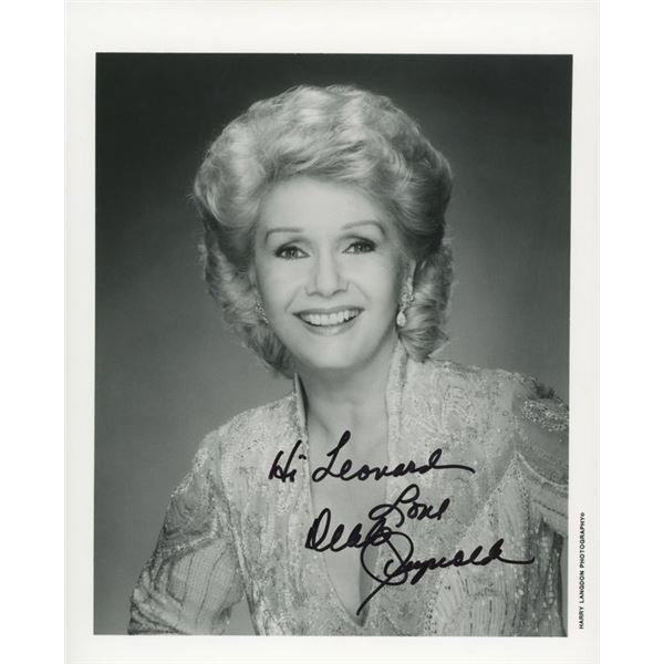 Singing in The Rain Debbie Reynolds signed photo. GFA Authenticated