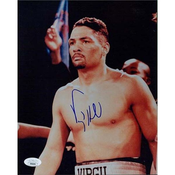 Boxer Virgil Hill Signed 8x10 Glossy Photo