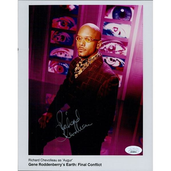 Earth: Final Conflict Richard Chevolleau Signed Photo JSA Authentic