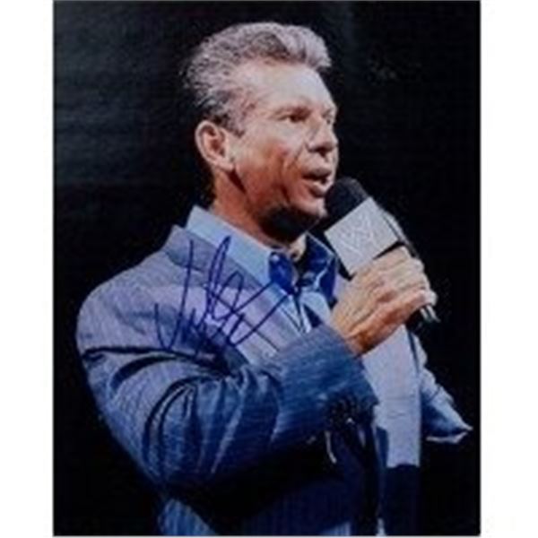 WWE WWF Owner Vince McMahon Signed Photo