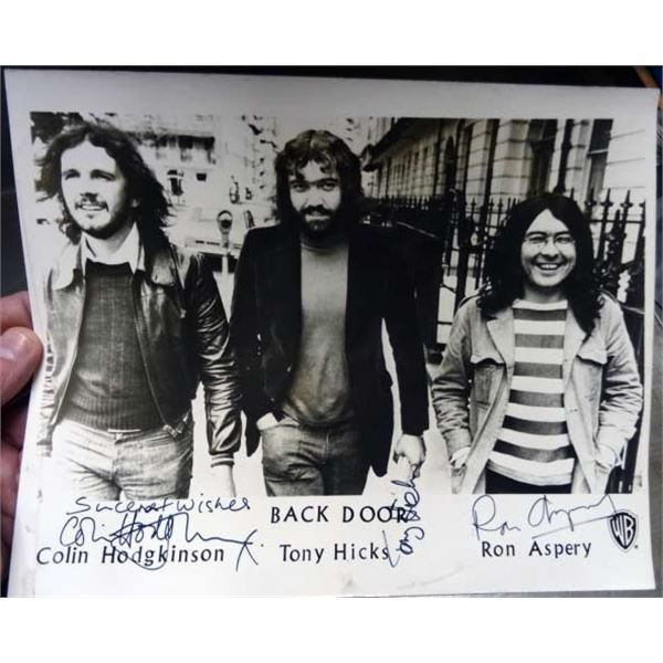 Rare Back Door band signed promo photo