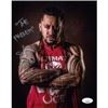 Image 1 : WWE Sefa Fatu Solo Sikoa Signed Photo