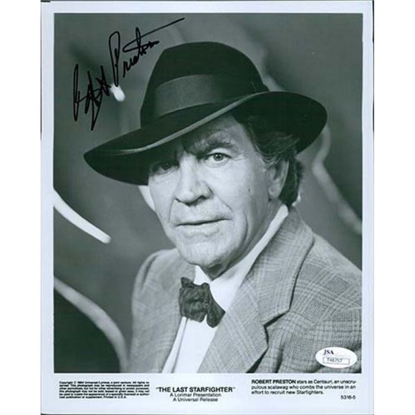 The Last Starfighter Robert Preston Signed  Photo JSA Authenticated