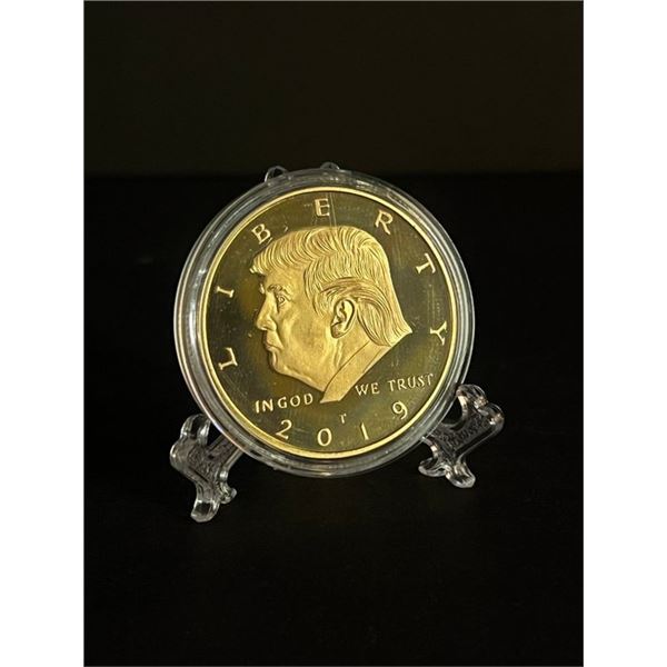 US President Donald Trump 2019 Gold Plated Commemorative Collectors Coin