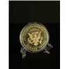 Image 2 : US President Donald Trump 2019 Gold Plated Commemorative Collectors Coin
